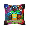 thumbnail image 1 of Geometry Dash Cute Throw Pillow Case Shell Soft Pillowcase Throw Covers For Couch Sofa Home Decoration, 1 of 9