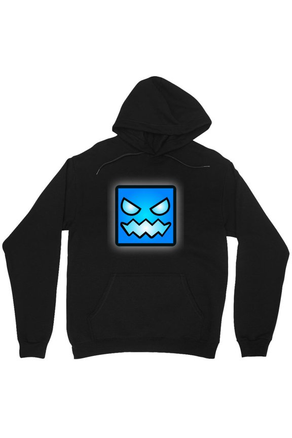 Geometry Dash Game Logo Graphic Funny Gamer Video Game Novelty Art - Soft Touch M173 Unisex Hoodie, Up to Size 5XL