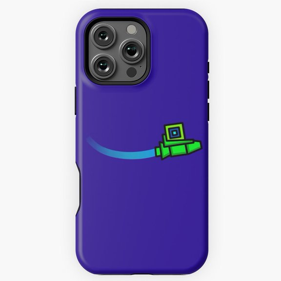 Geometry Dash Gamer Video Game Art Phone Case for iPhone 16 15 14 13 12 11 Pro Max - Modern Phone M97