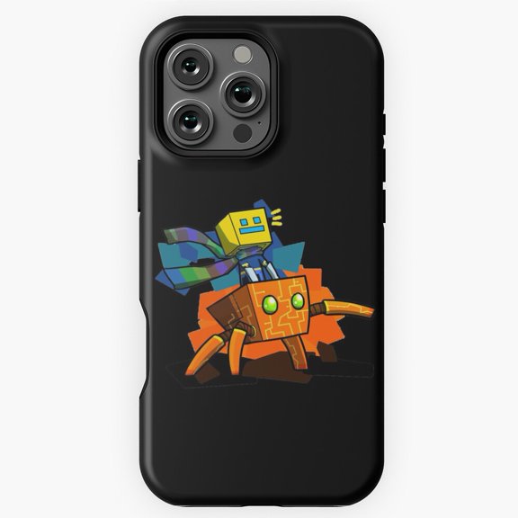 Geometry Dash Gamer Video Game Art Phone Case for iPhone 16 15 14 13 12 11 Pro Max - Protective Phone