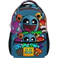 thumbnail image 1 of Geometry Dash Gaming Backpack Bag Lightweight Daypack Travel Laptop Bag Women Men Bookbags, 1 of 7