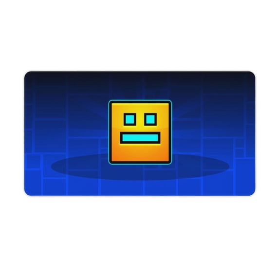 Geometry Dash Gaming Mouse Mat Large Mouse Mat Extended Mouse Pad Desk Mat Non-Slip Rubber Mice Pads Stitched Edges for Computer, Office, Keyboard And Laptop