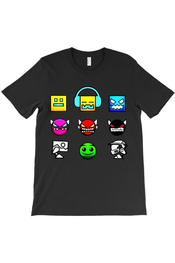 Geometry Dash Insane Funny Video Game Icon Graphic Novelty Art Design - Trending Now H13775 T-Shirt, for Men and Women, Up to Size 5XL