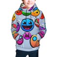 Geometry Dash Kids Hoodie With Kangaroo Pocket Sweatshirt For Boy Girl