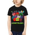thumbnail image 1 of Geometry Dash Kids T-Shirt 3d Printed Graphic T-Shirts Boys And Girls Short Sleeve Shirts For Youth Kids X-Small, 1 of 7