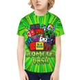 thumbnail image 1 of Geometry Dash Kids T-Shirt 3d Printed Graphic T-Shirts Boys And Girls Short Sleeve Shirts For Youth Kids X-Small, 1 of 7