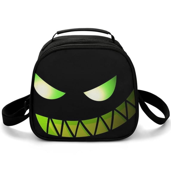 Geometry Dash Lunch Bag Cooler Bag Portable Meal Holder Shoulder Bag Zipper Insulated Lunch Box Tote Bag