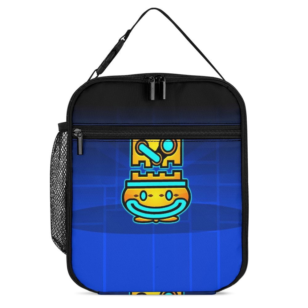Geometry Dash Lunch Bag, Insulated Lunch Box Large Capacity Reusable ...
