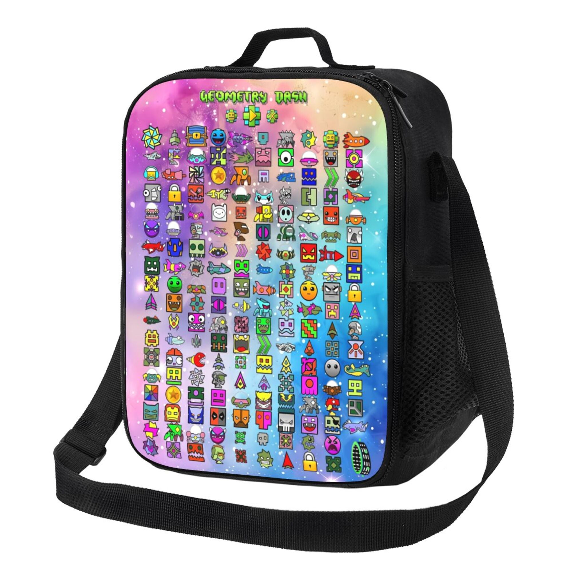 Geometry Dash Lunch Bag Lunch Box Lightweight Durable Lunch Tote Bag ...