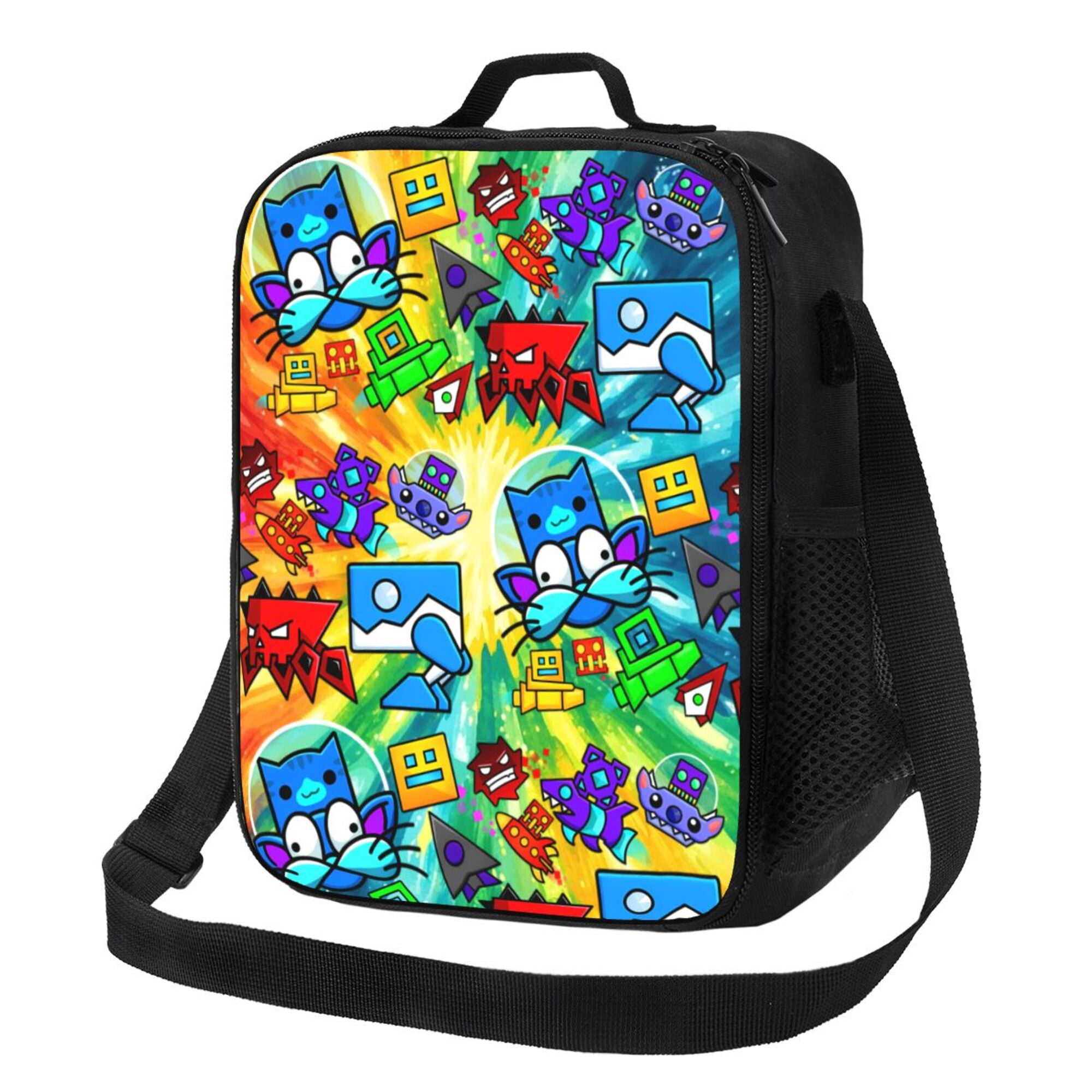 Geometry Dash Lunch Bag Lunch Box Lightweight Durable Lunch Tote Bag ...