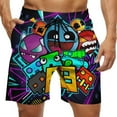 thumbnail image 1 of Geometry Dash Mens Board Shorts Quick Dry Swim Trunk Lightweight Soft Swimsuit Bathing Suit for Boys 3XL, 1 of 8