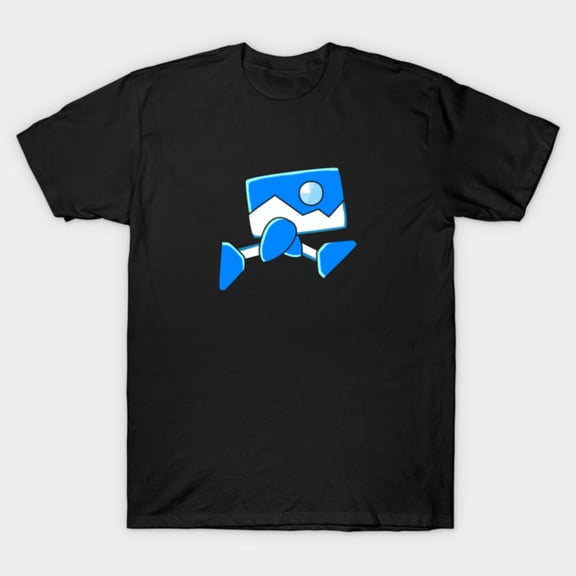 Geometry Dash Robot Form Icon Rhythm Platformer Indie Video Game Unisex T-Shirt, up to size 3XL.