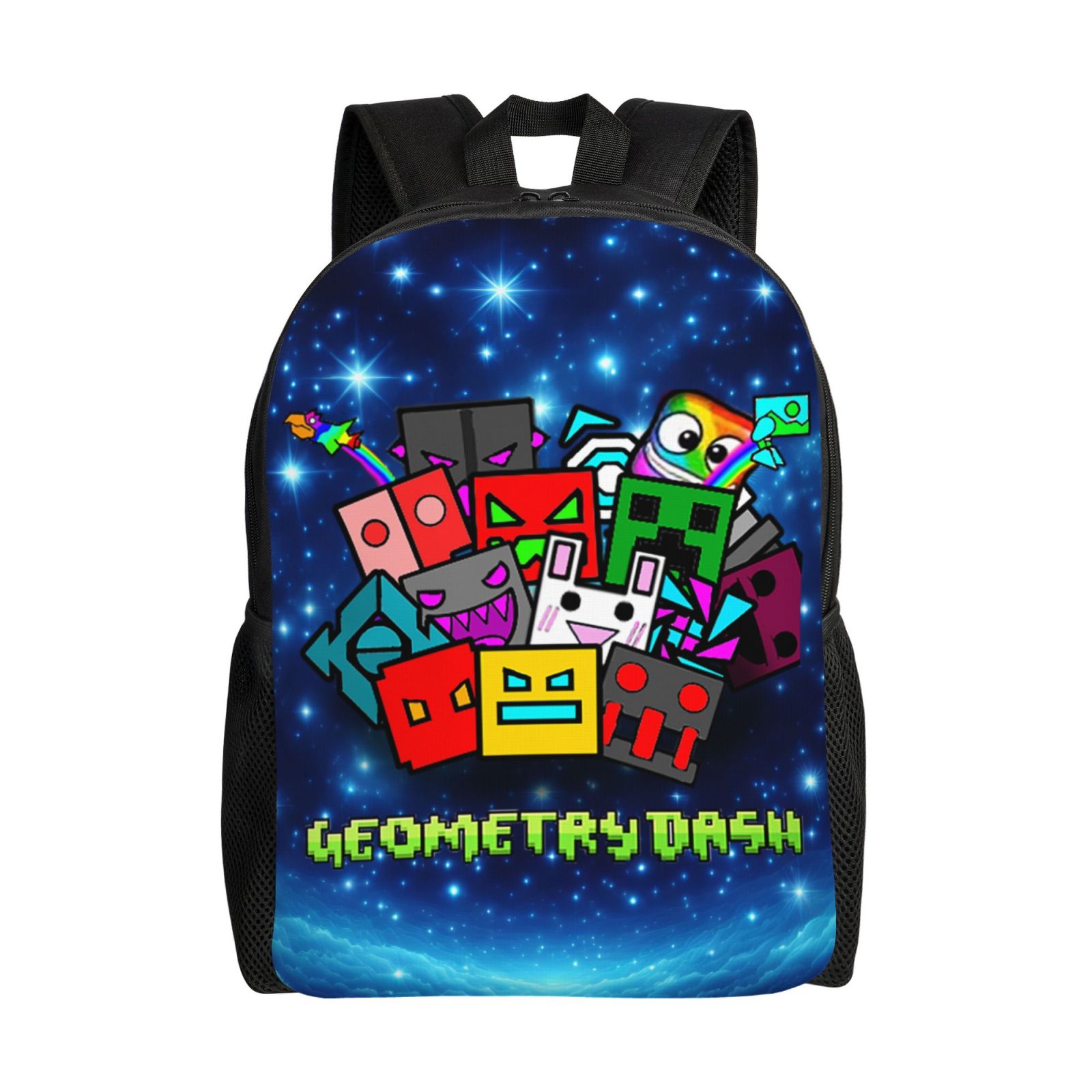 Geometry Dash School Backpack Kids Bookbag Large For School Office