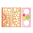 thumbnail image 1 of Geometry Drawing Stencils Set For Kids Educational Toy Variety Of Flowers Shapes Ruler Template Creative Art Crafts Painting Stencils For School Homework Diy Projects With, 1 of 4