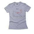 thumbnail image 1 of Geometry Find X - Here It Is - Funny Math Women's Cotton Grey T-Shirt, 1 of 2