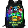 thumbnail image 1 of Geometry Game Dash Backpack,3d Print Laptop Backpack Lightweight Casual Daypack Bookbag Multi-Function Travel Backpack 16.5 In, 1 of 7