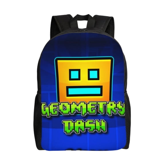 Geometry Game Dash Backpacks For Men Women Book Bag Travel Hiking Camping Work