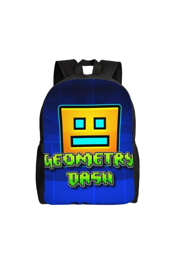 Geometry Game Dash Backpacks For Men Women Book Bag Travel Hiking Camping Work