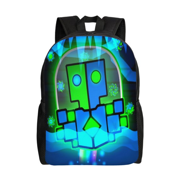 Geometry Gaming Dash Backpack Casual Daypack Large Capacity Travel Work College Back Pack Novelty Book Bag Laptop Bag