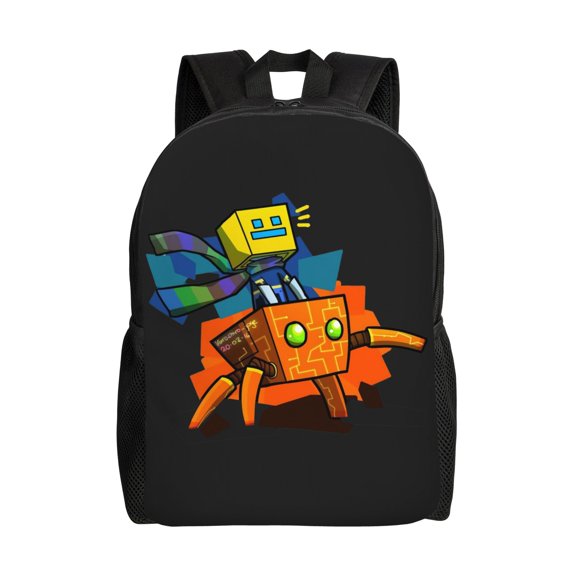 Geometry Gaming Dash Backpack Casual Daypack Large Capacity Travel Work School Back Pack Novelty Book Bag Laptop Bag