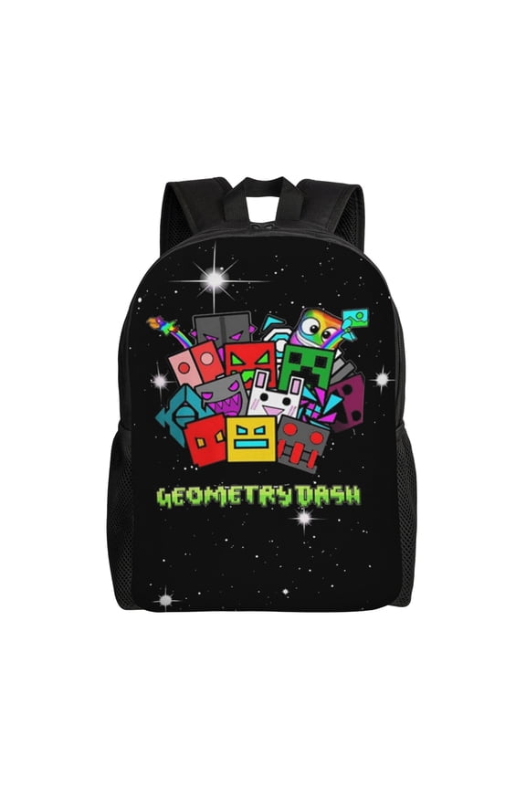 Geometry Gaming Dash Backpack Casual Daypack Large Capacity Travel Work School Back Pack Novelty Book Bag Laptop Bag