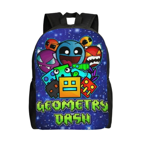 Geometry Gaming Dash Backpack Casual Daypack Large Capacity Travel Work School Back Pack Novelty Computer Bag Laptop Bag