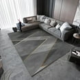 thumbnail image 1 of Geometry Gold Line Carpet Light Luxury Living Room r Rug Coffee Table Dark Grey Rugs Bedroom Bedside, 1 of 5