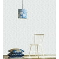 thumbnail image 1 of Geometry Hexagon Stripped Peel and Stick Wallpaper Vinyl Contact Paper Decorative 17.72" X 9.8ft, Silver and White, 1 of 9