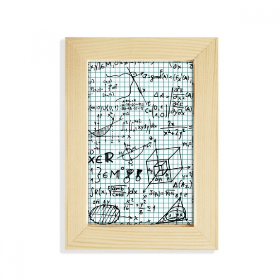 Geometry Mathematical Formulas Calculus Figure Desktop Display Photo Frame Picture Art Painting 5x7 inch