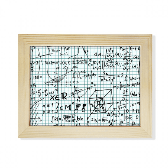 Geometry Mathematical Formulas Calculus Figure Desktop Photo Frame Picture Art Decoration Painting 6x8 inch