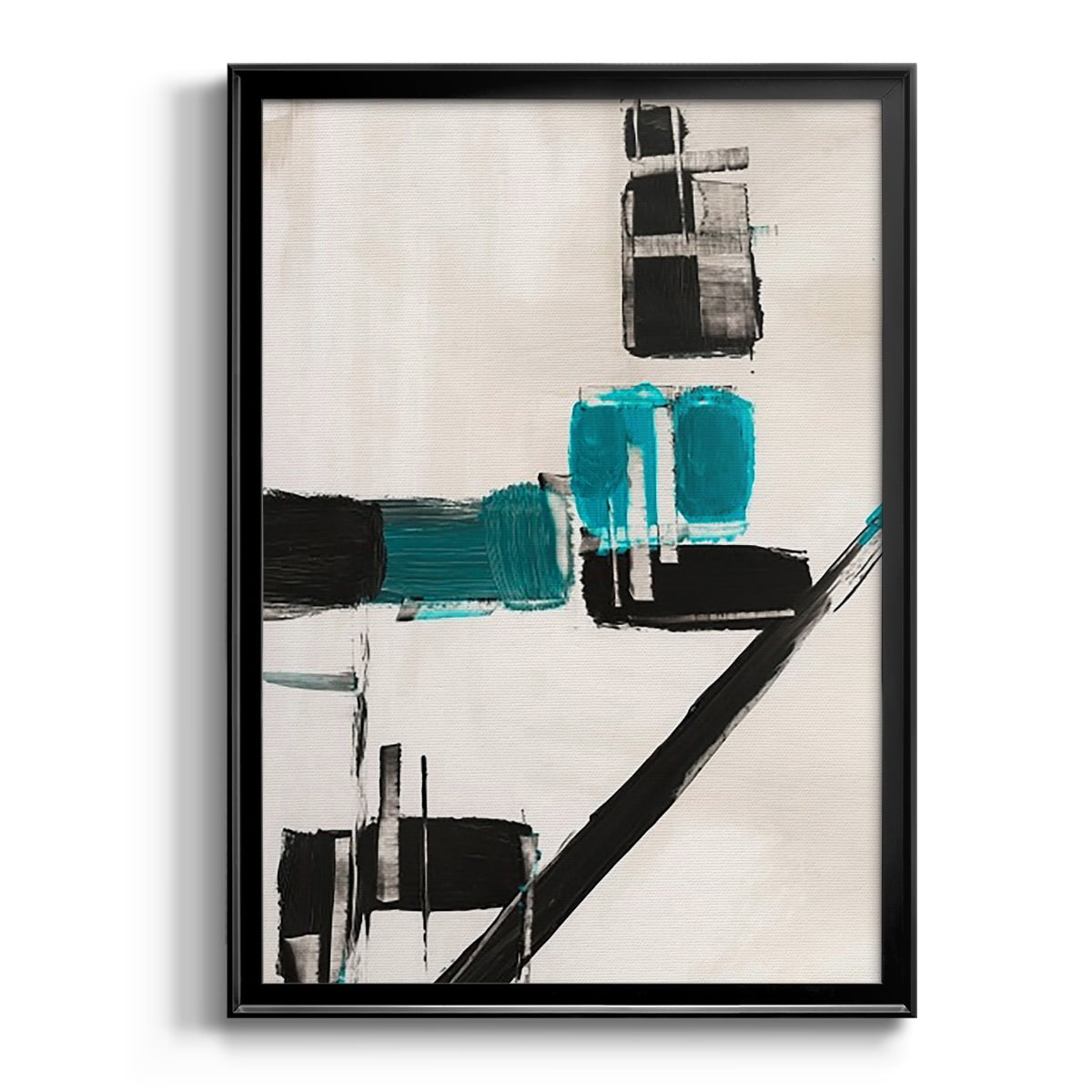 Geometry Notes I Premium Framed Print, in Gold, Black, or Silver - Ready to Hang