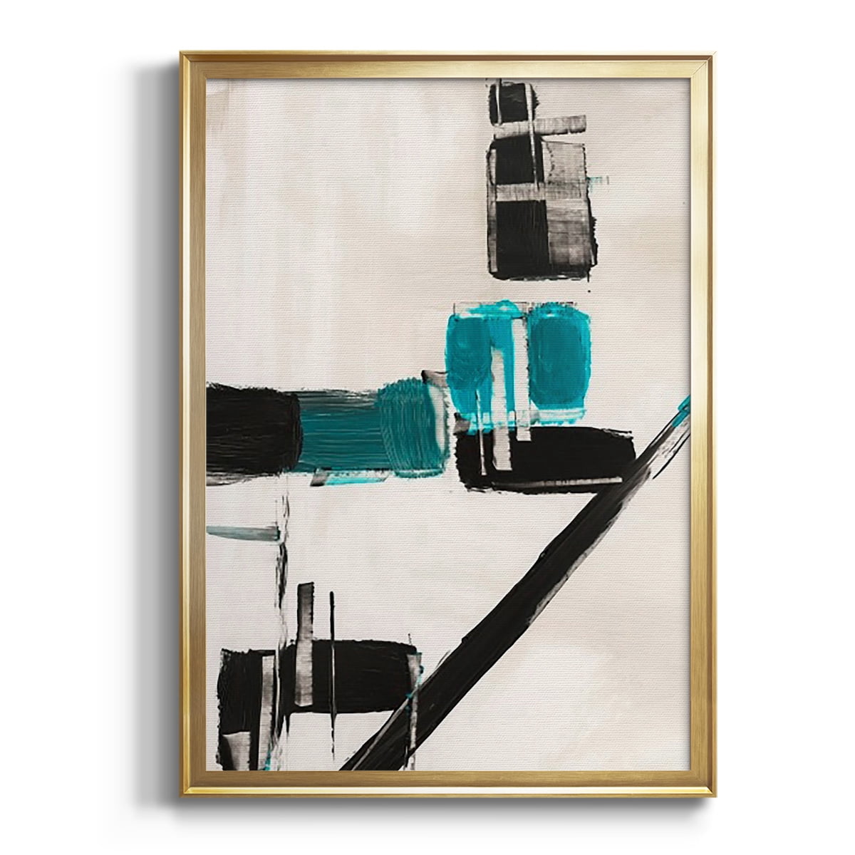 Geometry Notes I Premium Framed Print, in Gold, Black, or Silver - Ready to Hang