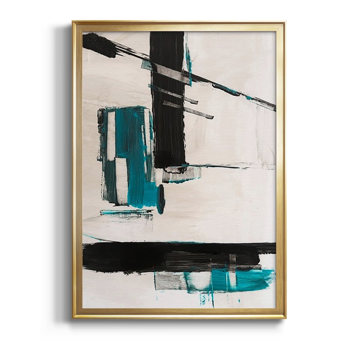 Geometry Notes II Premium Framed Print, in Gold, Black, or Silver - Ready to Hang