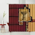 thumbnail image 1 of Geometry Old Fashid Retro Style Shower Curtain Creativity Waterproof Kitchen Curtain Polyester Fabric Bathtub ration, 1 of 6