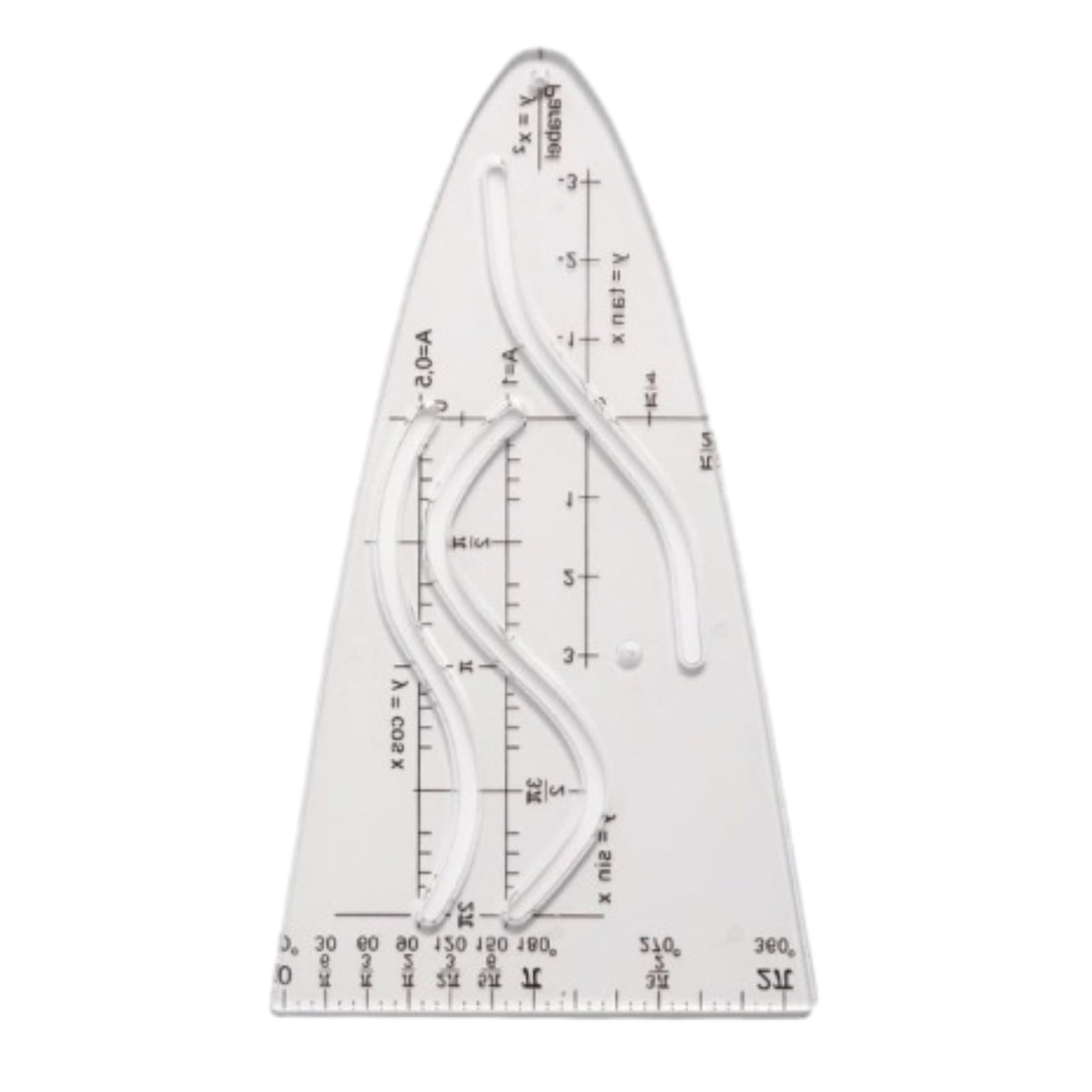 Geometry Ruler Learning Math Supplies Drawing Templates Curves Drawing