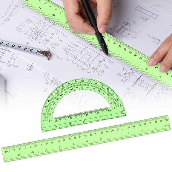 Geometry Ruler Protractor Drawing Set Drafting Stationery Supplies for Architects Engineers