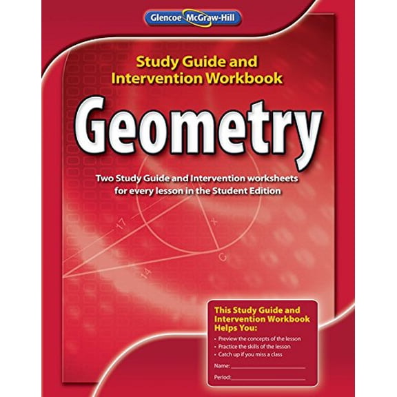 Pre-Owned Geometry, Study Guide and Intervention Workbook (Paperback) 0078908485 9780078908484