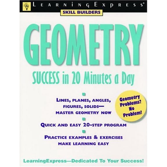 Pre-Owned Geometry Success in 20 Minutes a Day (Paperback) 1576852776 9781576852774
