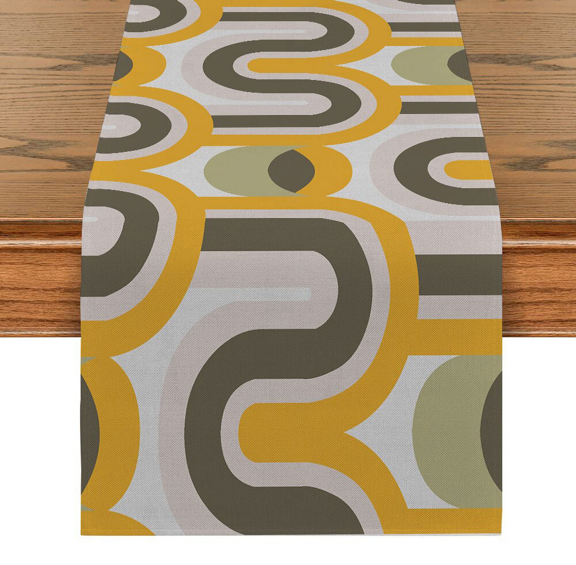 Geometry Table Runner for Wedding Table Decorations Line Home