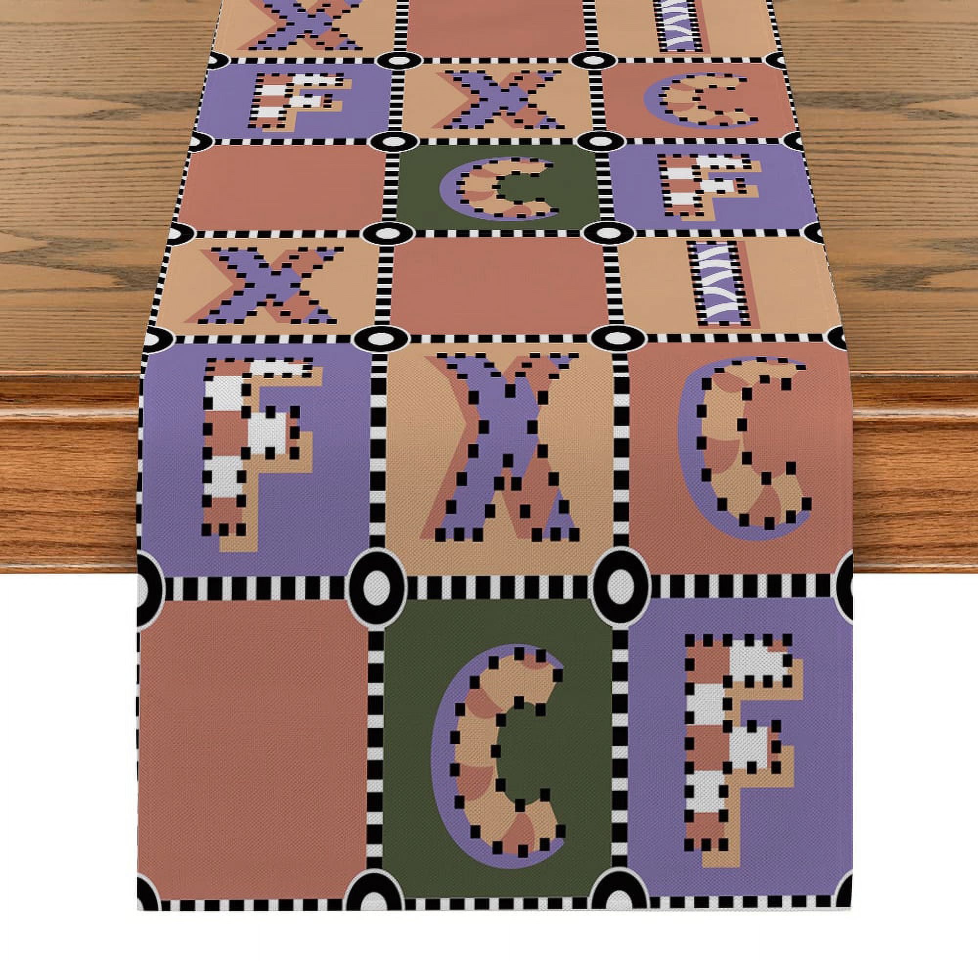 Geometry Table Runner for Wedding Table Plan Letter Foam Runners Home