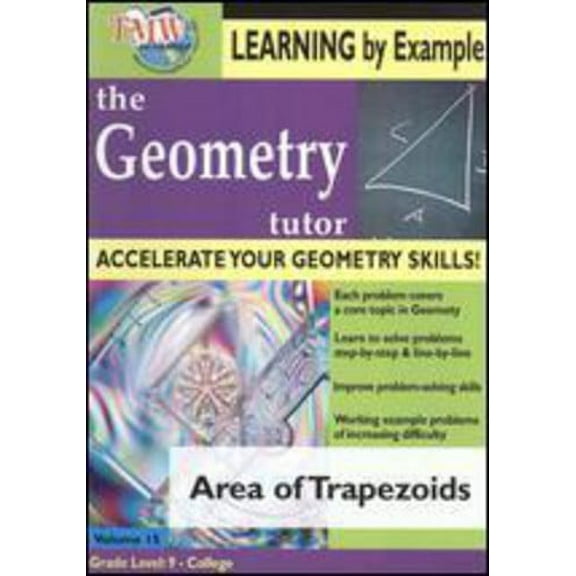 Geometry Tutor: Area of Trapezoids (DVD)