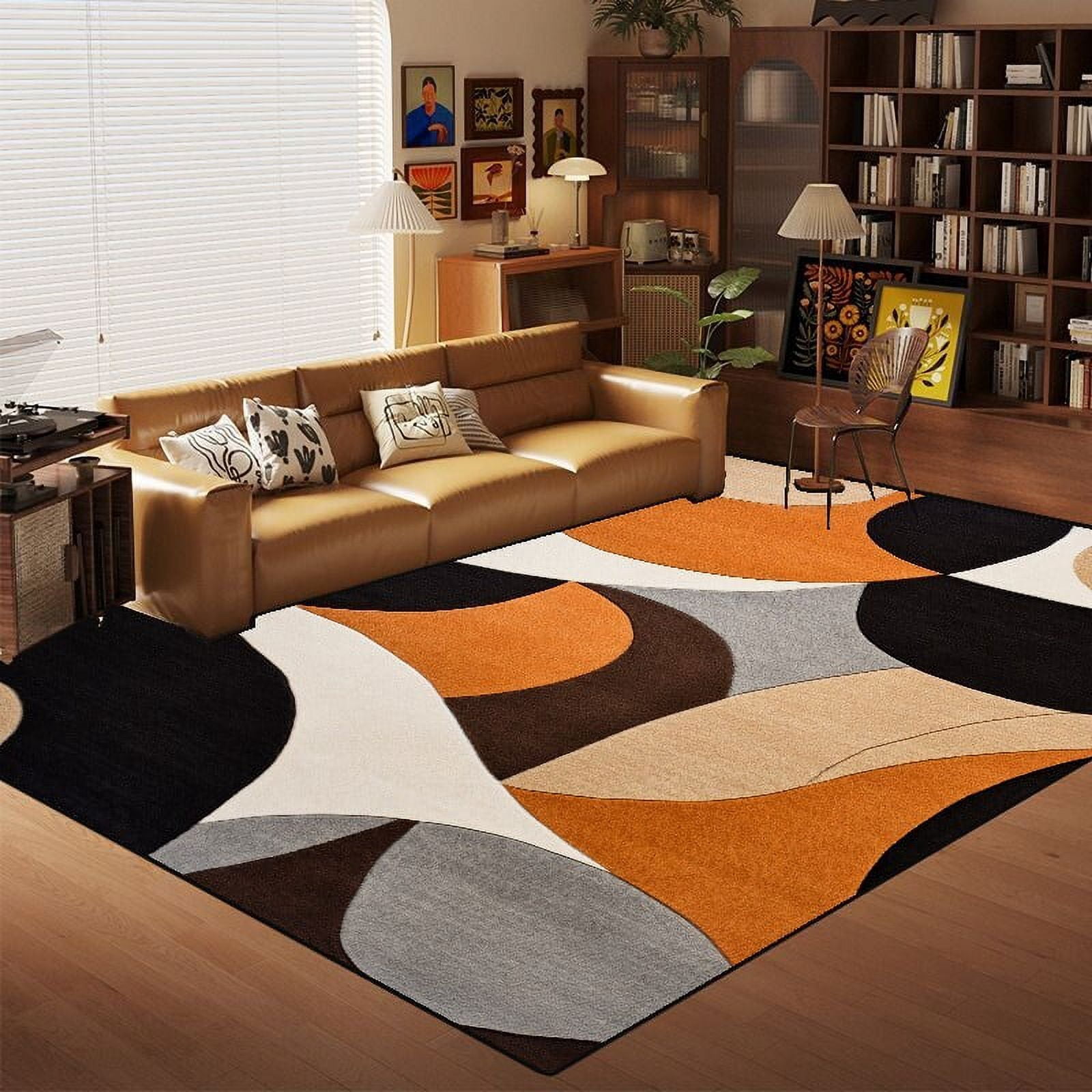Normal Rug Study Geometry carpet for living room Retro ration Floor Mat Hall Sofa Area ...