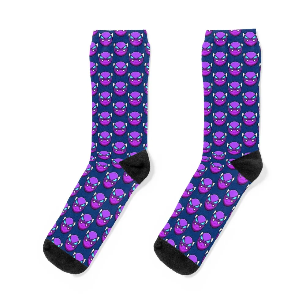 Geometry Dash Easy Demon Socks Cool Stockings Ladies Socks Men s Geometry dash easy demon socks cool stockings ladies socks men s