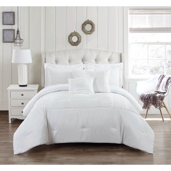 Geonna Pintucked 6 Piece Comforter Set