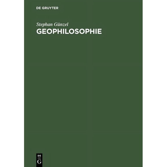 Geophilosophie, (Hardcover)