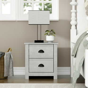 Galano Geodarno 2 Drawer Nightstand - Dusty Grey Oak