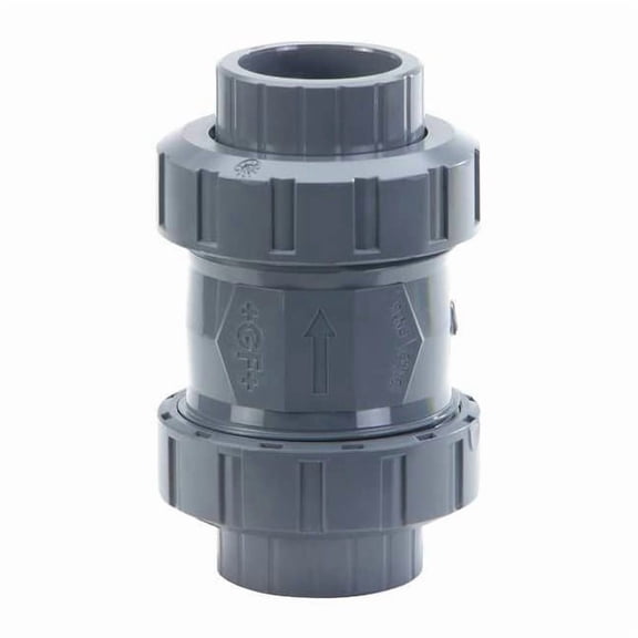 Georg Fischer 3/4" Threaded Socket PVC/EPDM Spring Check Valve 161562103