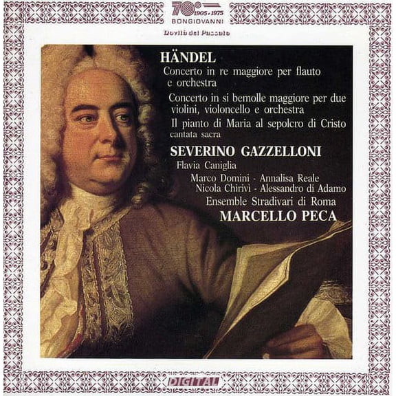 Georg Hndel Friedrich - Concerto in Re Maggiore Per Flauto - Music & Performance - CD