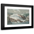thumbnail image 1 of Georg Haas 14x11 Black Modern Framed Museum Art Print Titled - Vue the Houg-Foss (1787 - 1791), 1 of 5