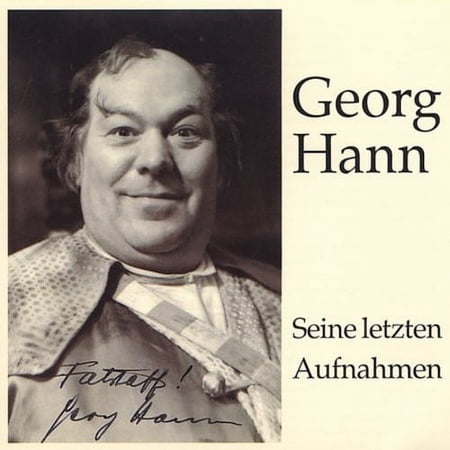 Georg Hann - Legendary Voices - Classical - CD